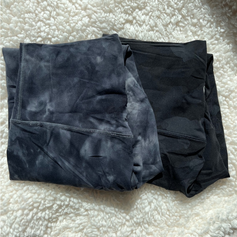 2 lululemon align leggings size 6 camo and Astro